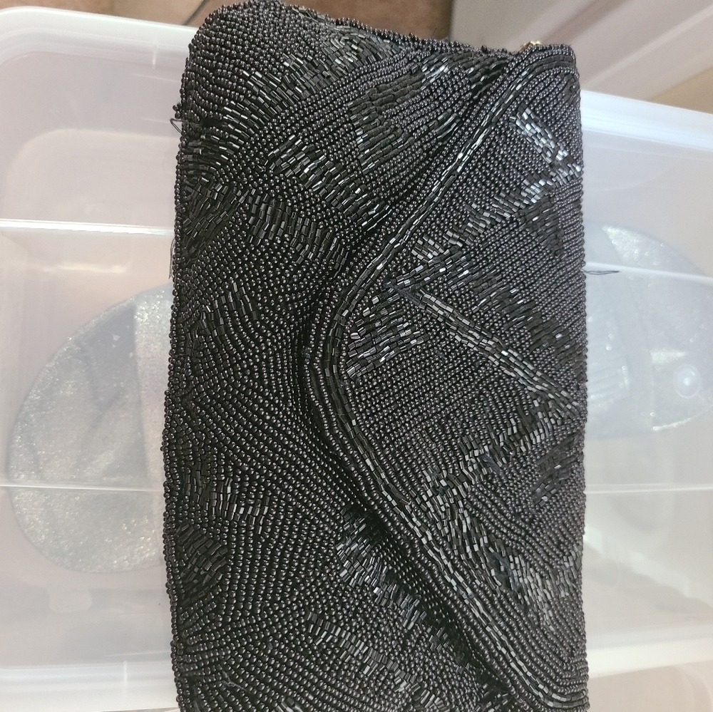 Never used black beaded evening bag Hp🔥🔥🔥🔥 - Picture 5 of 5